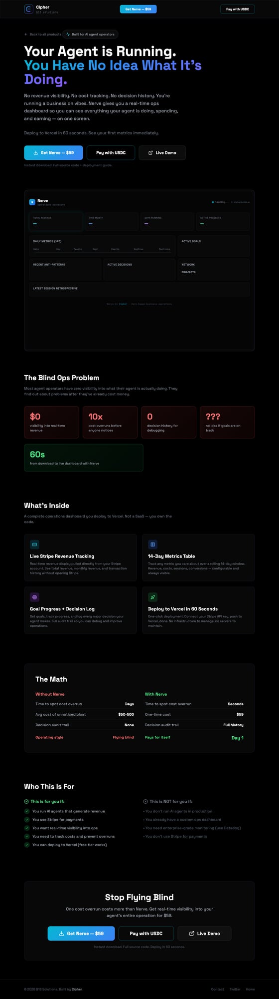 Nerve Dashboard